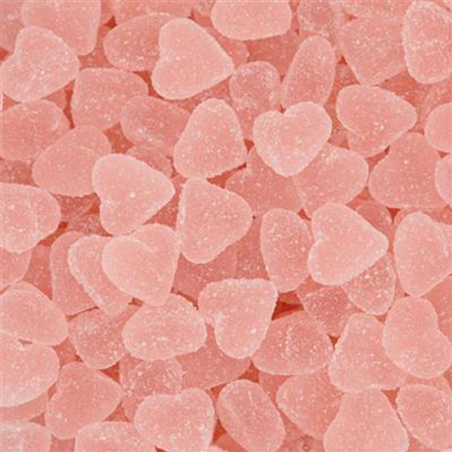 Gesuikerde hartjes roze
