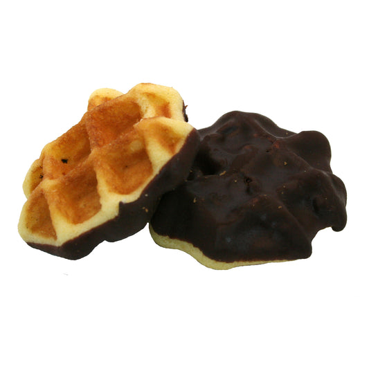 Mini wafels met chocolade