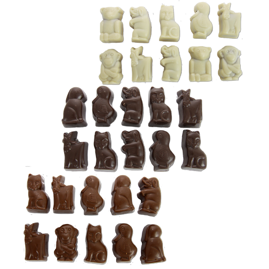 Zoodiertjes praliné